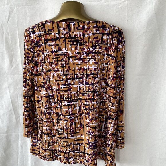 Black label by Evan Picone pullover woman’s top large - Picture 3 of 9